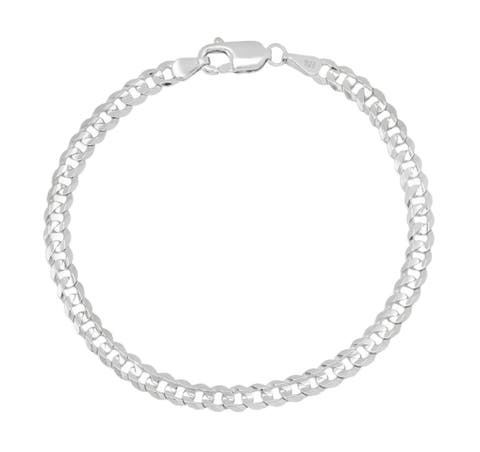Sterling Silver 5MM Curb Bracelet
