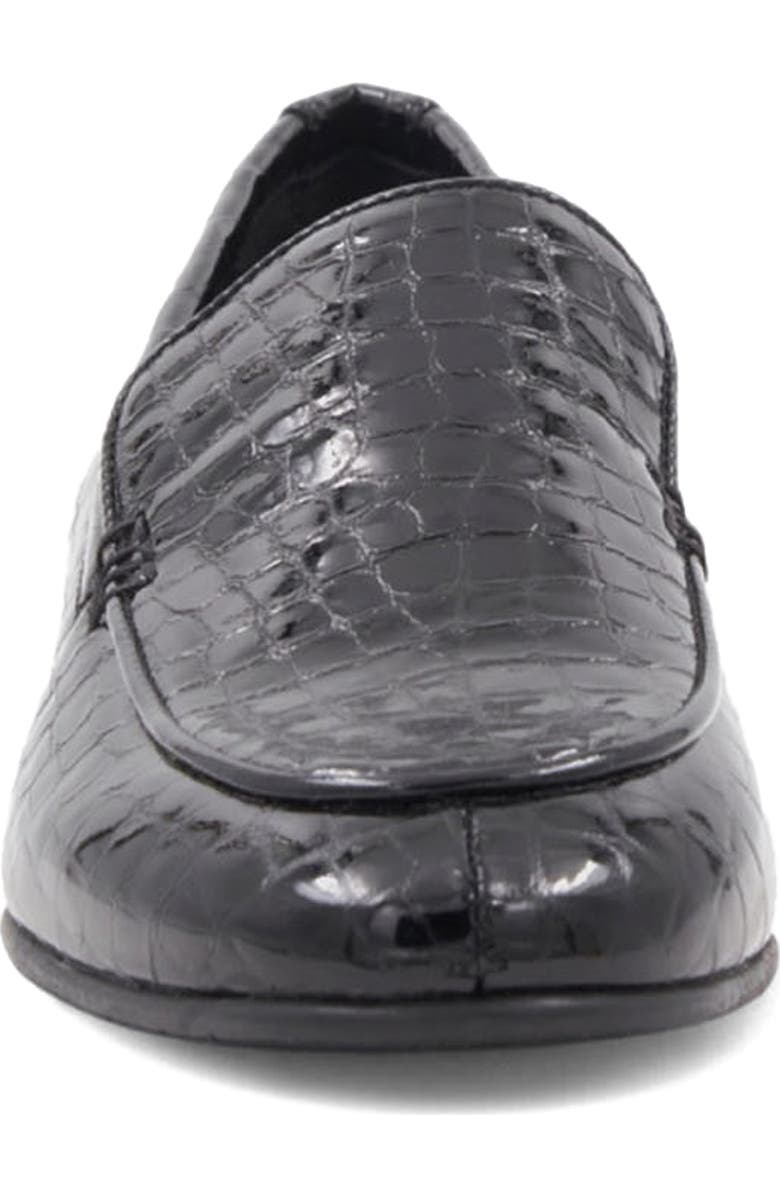 Aquatalia Sable Loafer, Alternate, color, Black/ Croc