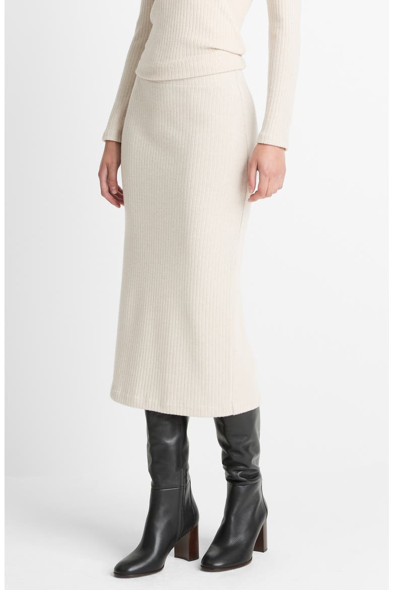 Cozy Rib Skirt, Alternate, color, HEATHER CREAM OAT