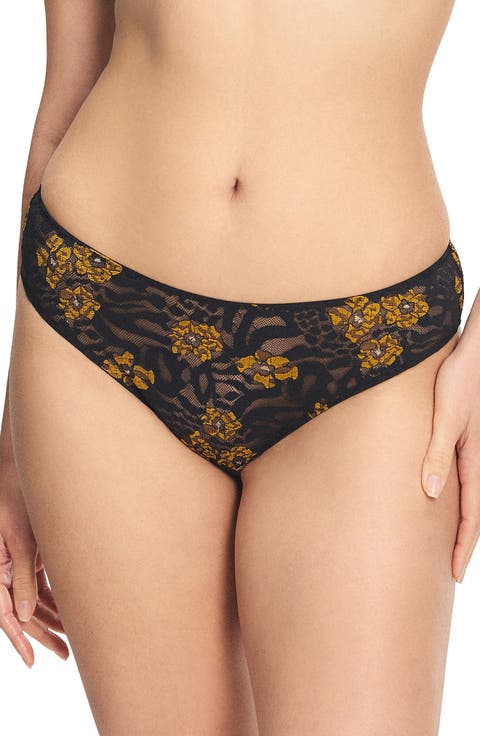 Feline Floral Cheeky Briefs (Regular & Plus)
