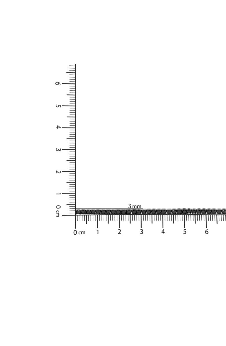 Haus of Brilliance Silver 4.0 Cttw Treated Black Diamond Classic Tennis Bracelet, Alternate, color, White