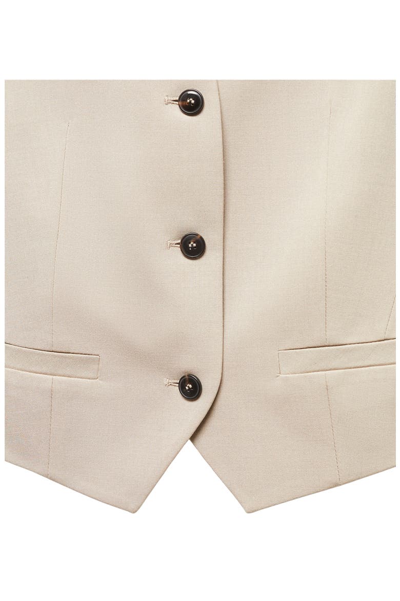 Button-Up Vest, Alternate, color, BEIGE
