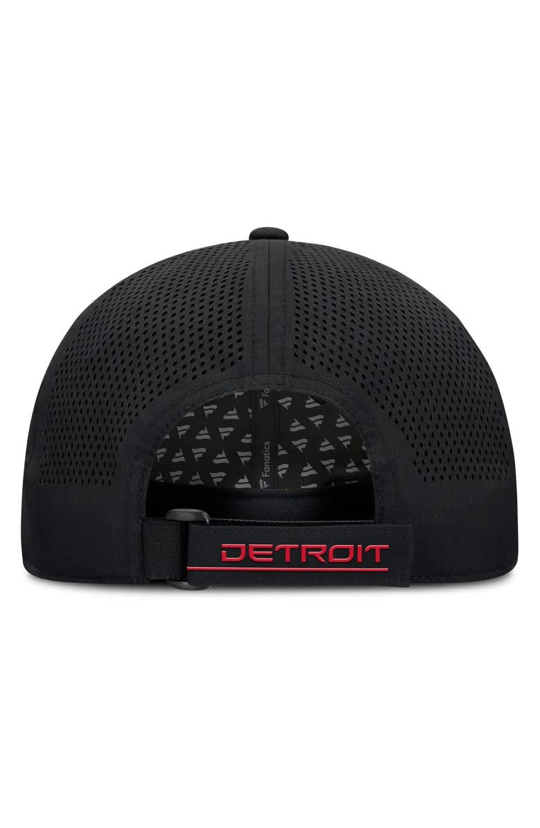 FANATICS Men's Fanatics Black Detroit Red Wings Driver Adjustable Hat, Alternate, color, 