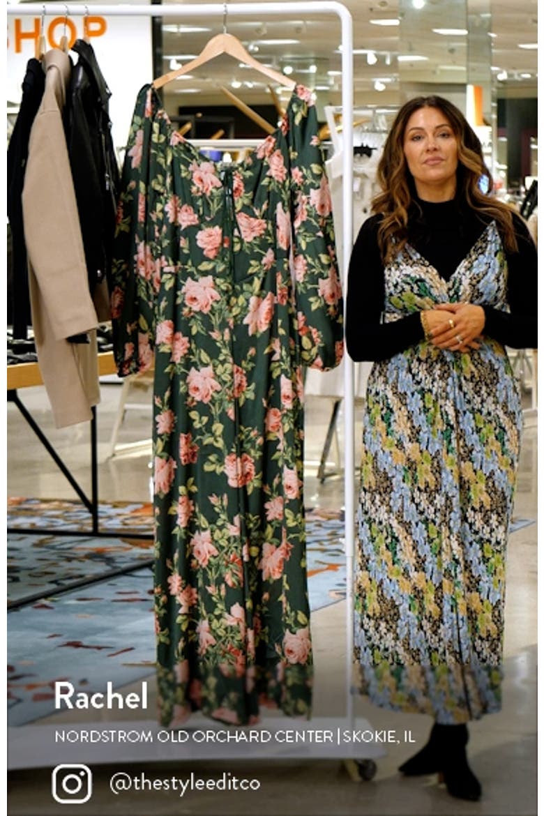 Curve Floral Satin Jumpsuit video