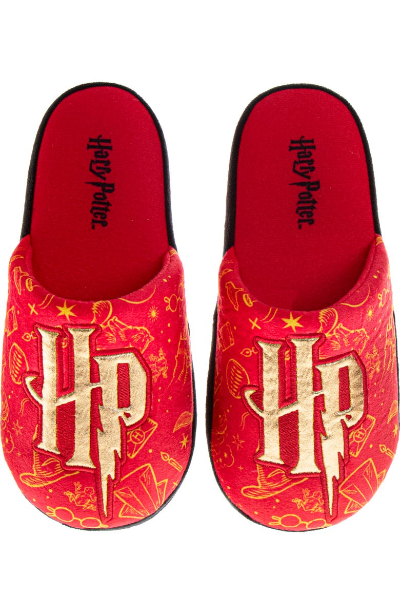 HARRY POTTER Slippers - Magical, Cozy House Shoes for Wizards and Witches, Main, color, Red