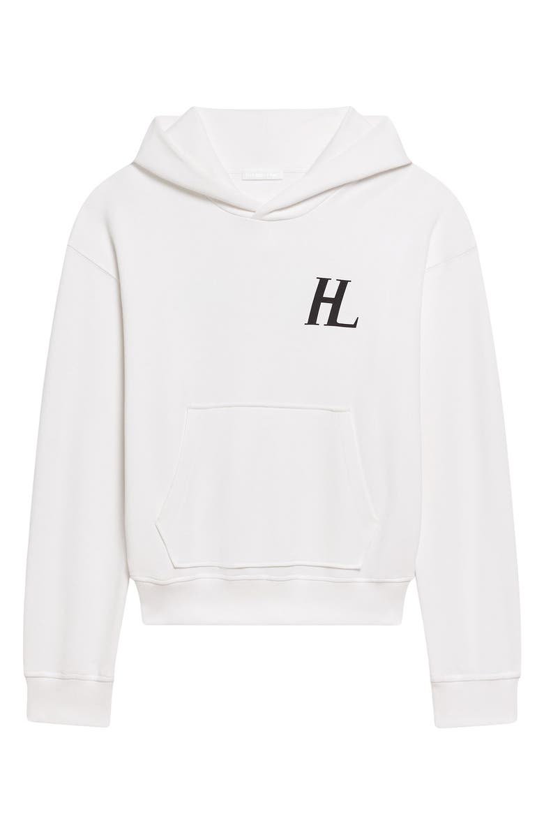 Helmut Lang Capsule Logo Graphic Hoodie, Alternate, color, White