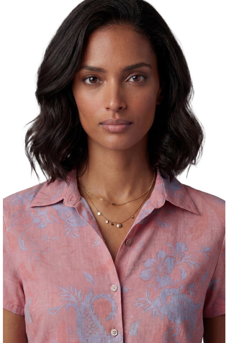 Paisley Explosion Womens Printed Shirt, Alternate, color, PAISLEY EXPLOSION CORAL