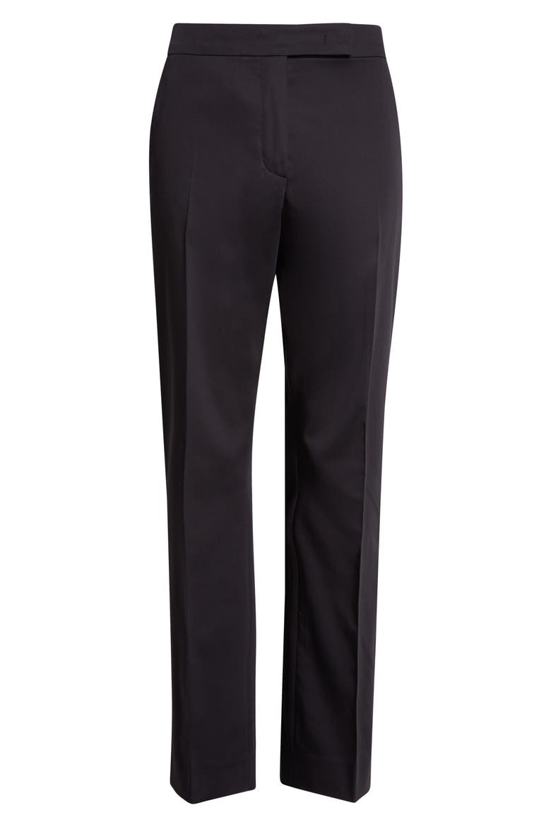 Okra Crop Straight Leg Pants, Alternate, color, BLACK