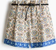 H&M Belted Linen-blend Shorts