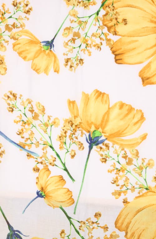 Area Stars Flower Print Scarf In Multi