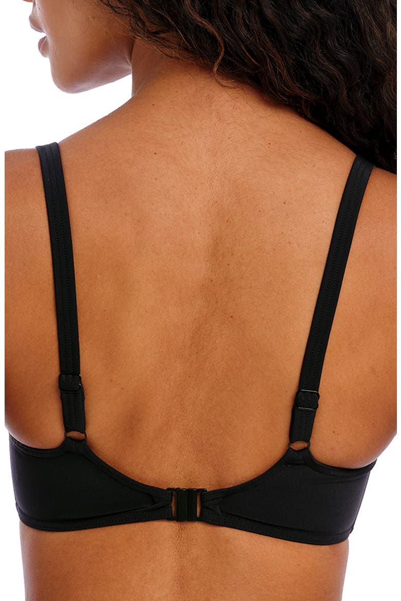 Jewel Cove Underwire Sweetheart Padded Bikini Top, Alternate, color, PLAIN BLACK