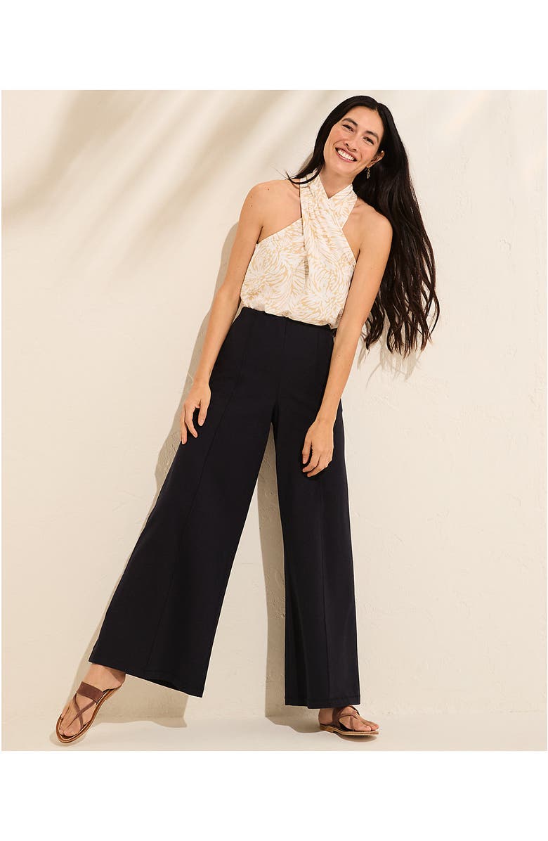 Lands' End Starfish High Rise Palazzo Pants, Alternate, color, Black