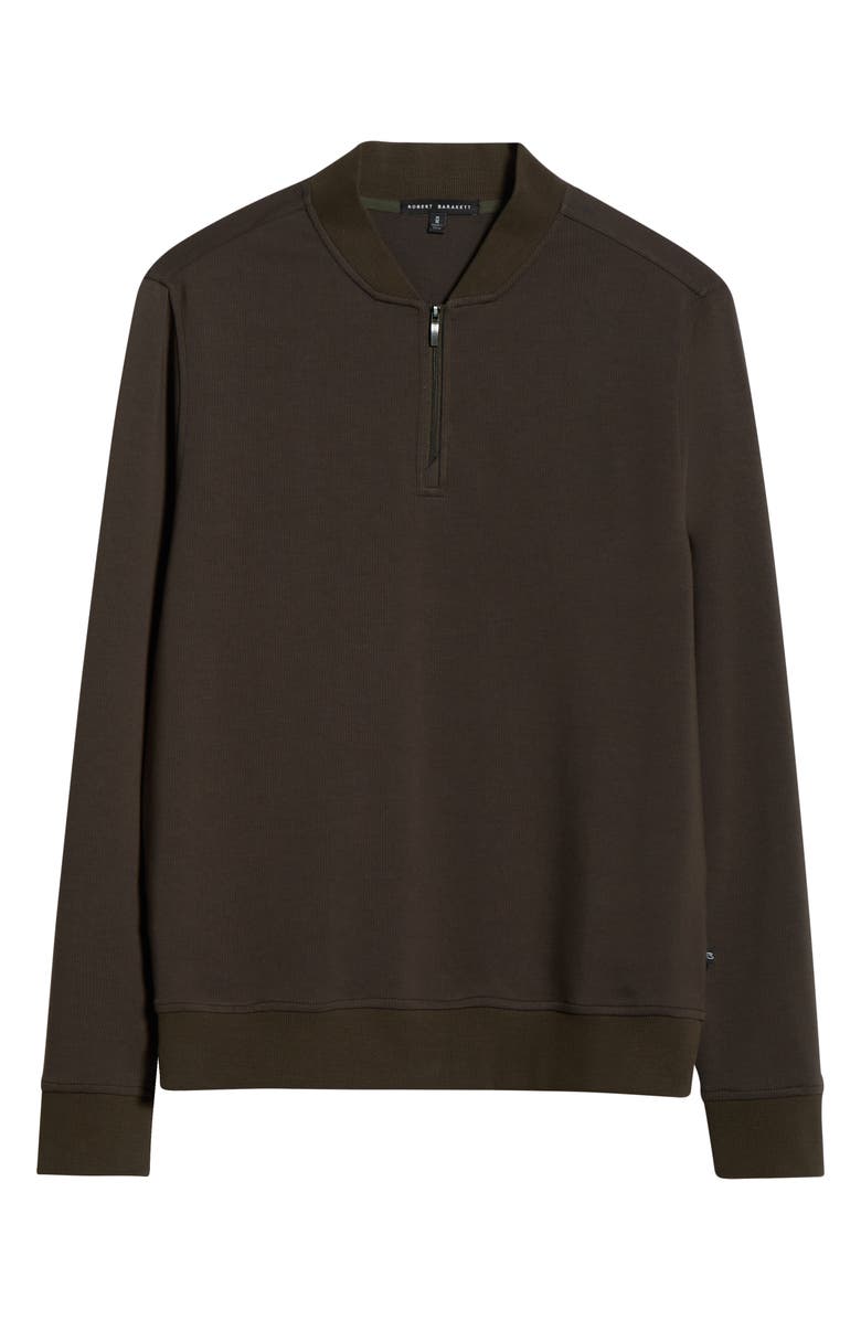 Robert Barakett Vance Half Zip Baseball Collar Pullover, Alternate, color, Green