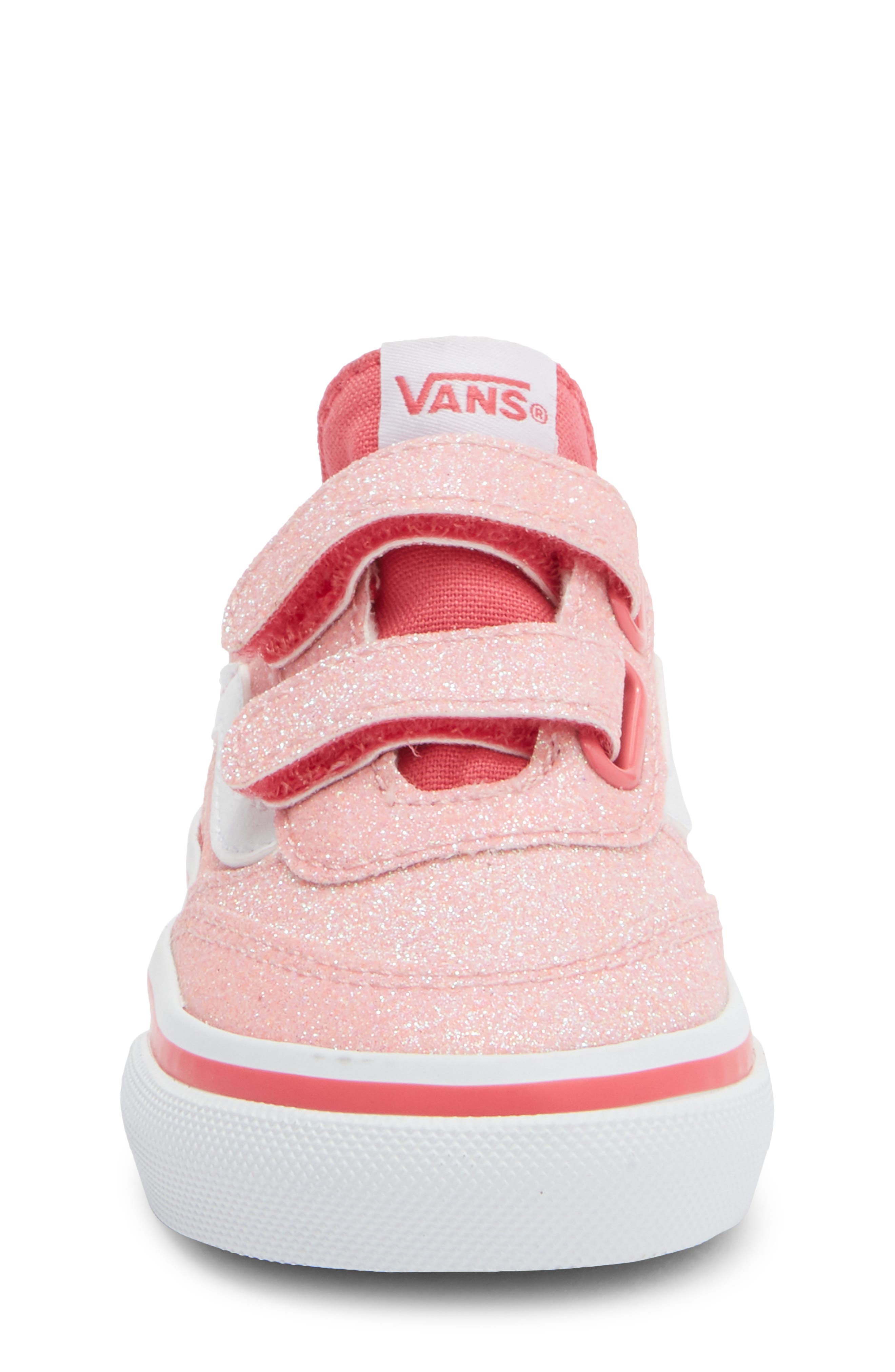 Vans Kids' Brooklyn Sneaker, Alternate, color, Glitter Candied Pink