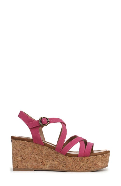 Blowfish Malibu Women's Aurora Open Square Toe Strappy Wedge Sandals In Pink