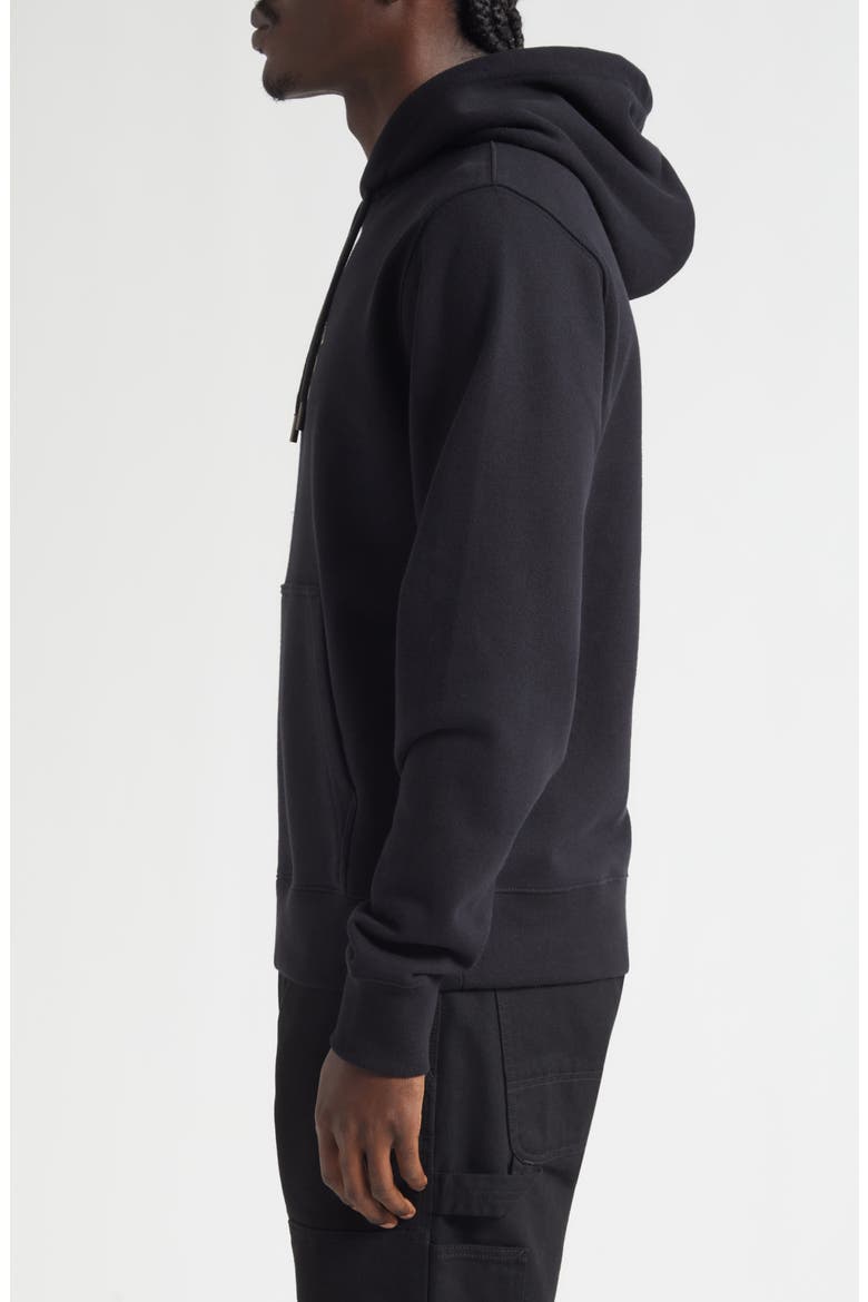 Simon EKD Appliqué Cotton Hoodie, Alternate, color, BLACK