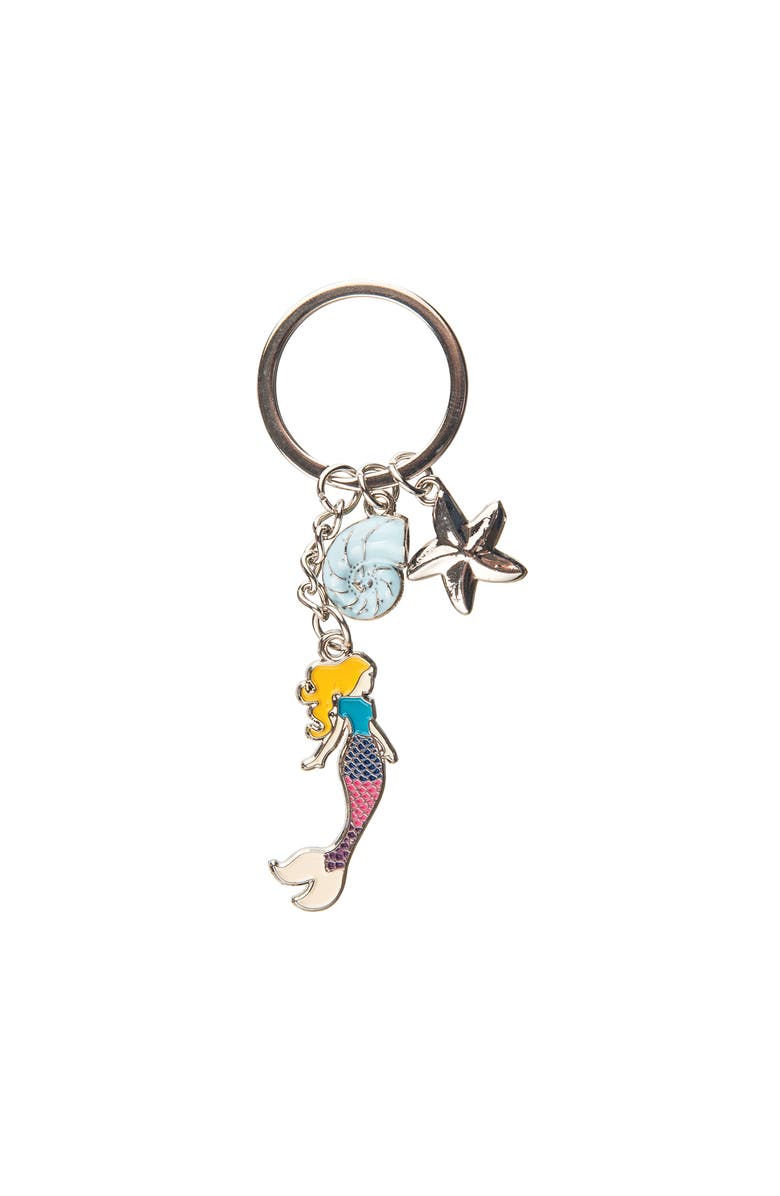 Beachcombers Mermaid Keychain, Main, color, Blue