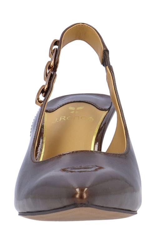 J. Reneé Krissa Slingback Pointed Toe Pump In Brown