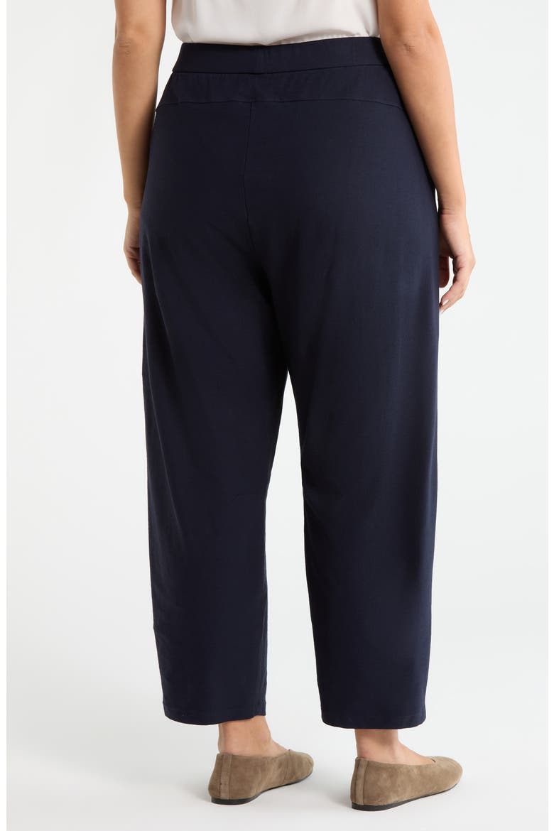 High Waist Ankle Barrel Leg Pants, Alternate, color, INK