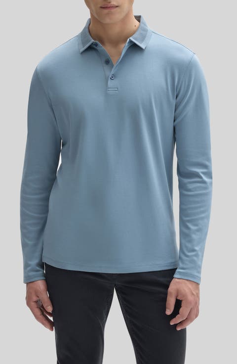 Georgia Long Sleeve Pima Cotton Polo