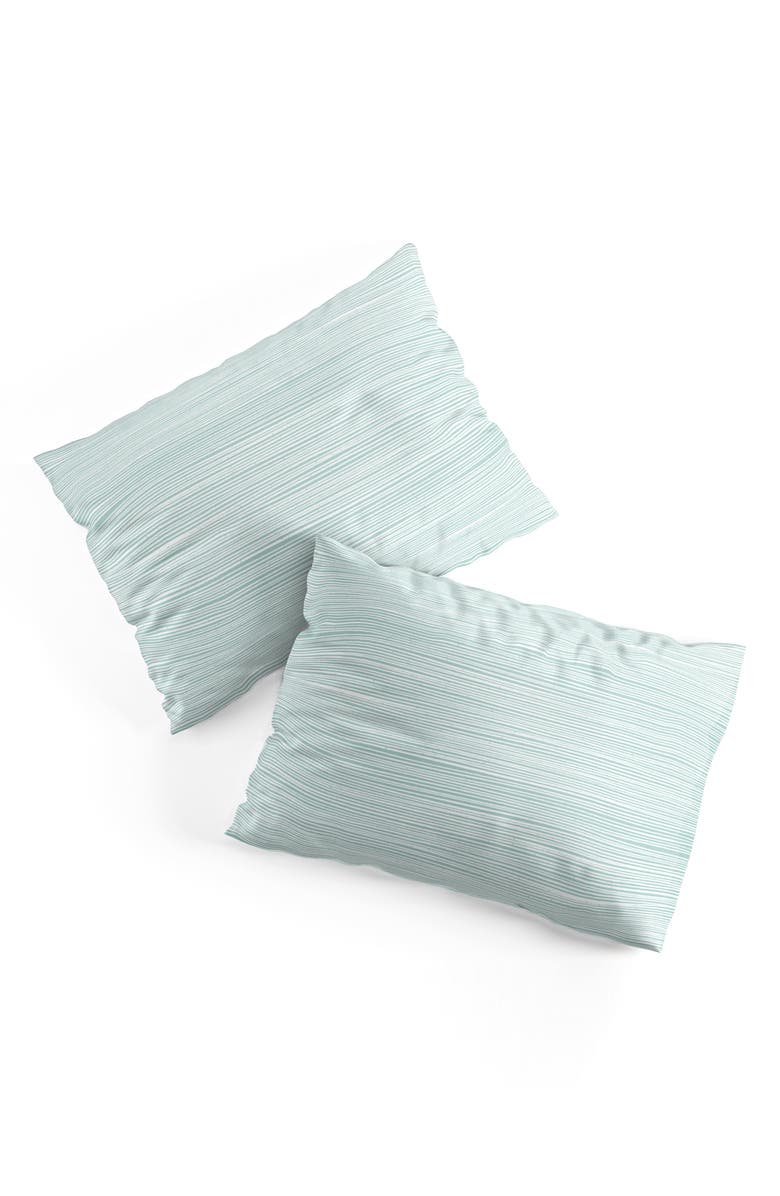 Deny Designs Coastal Studio Ocean 3-Piece Duvet Set - Queen, Alternate, color, Teal Blue