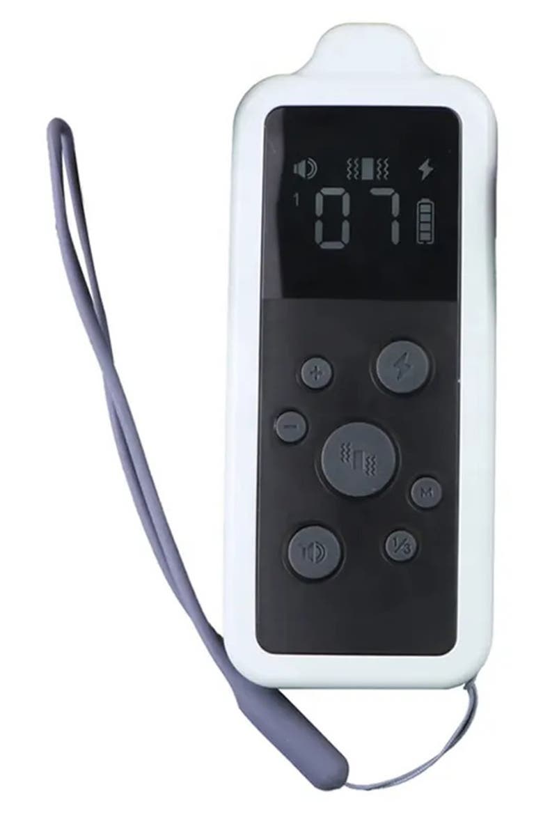 Barksafe LED 1-to-3 Dog 1,200-Foot Range 7-Level Vibration and Sound Training Dog Collar, Alternate, color, BLACK/ WHITE