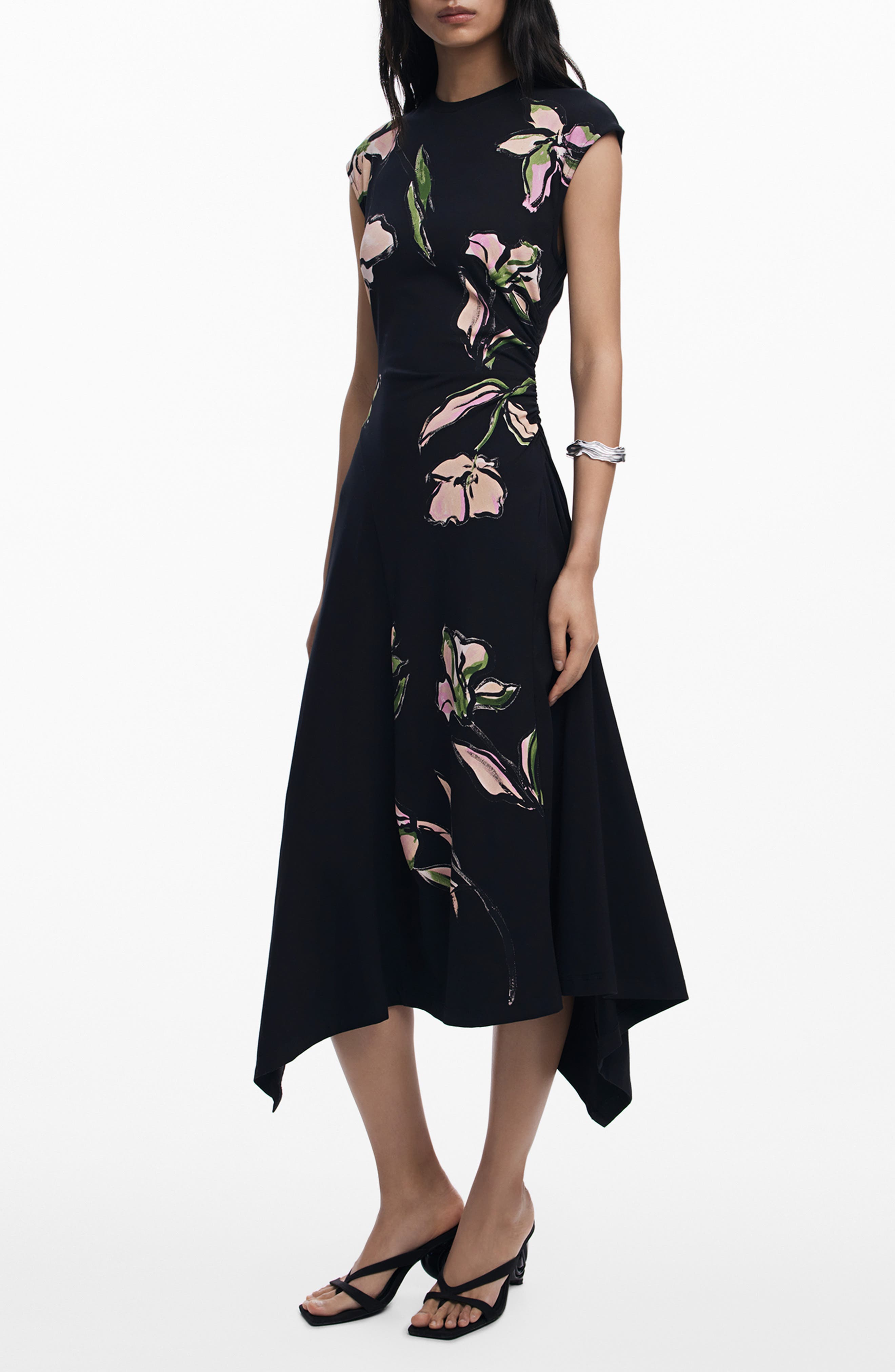 Desigual Print Midi Dress