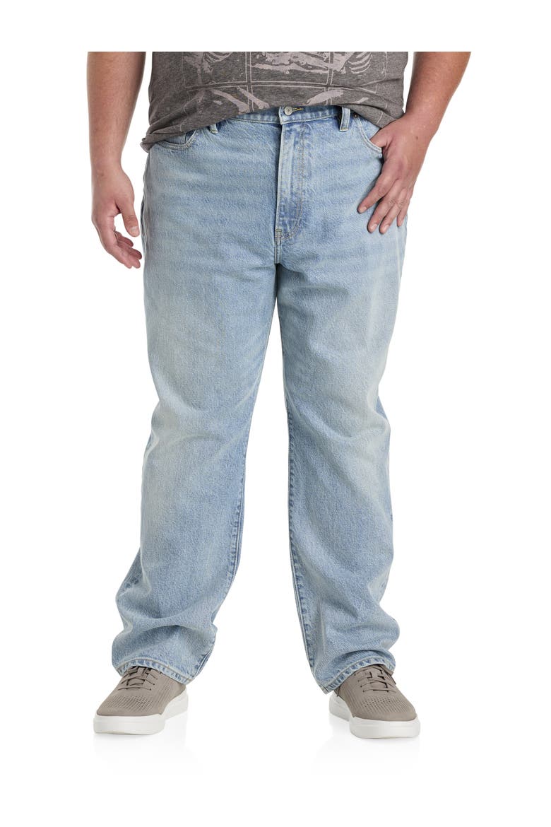 Big & Tall  Monaco Athletic-Fit Jeans, Main, color, LIGHT WASH