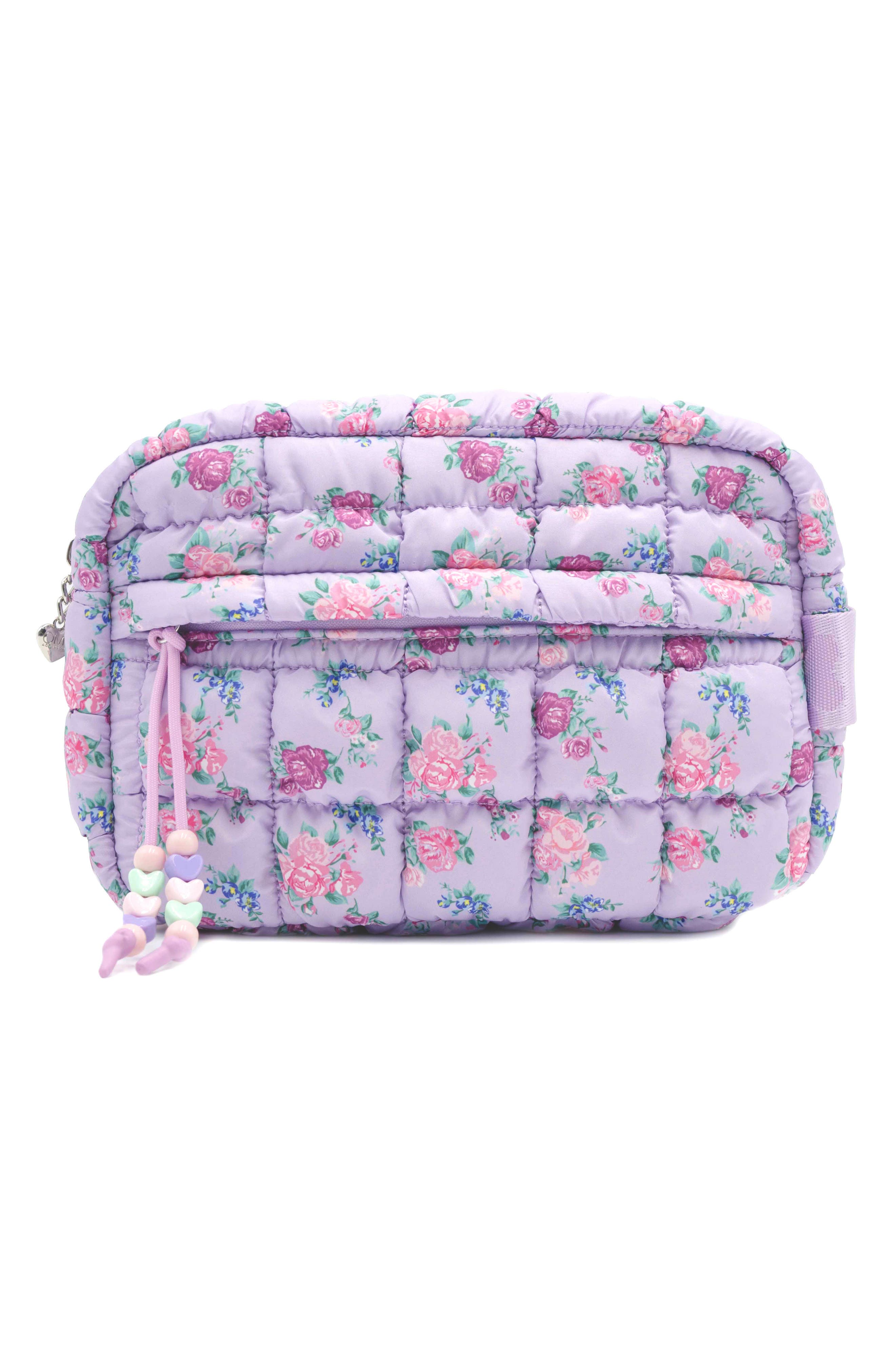 OMG Accessories Kids' Floral Print Scrunch Pouch, Main, color, 