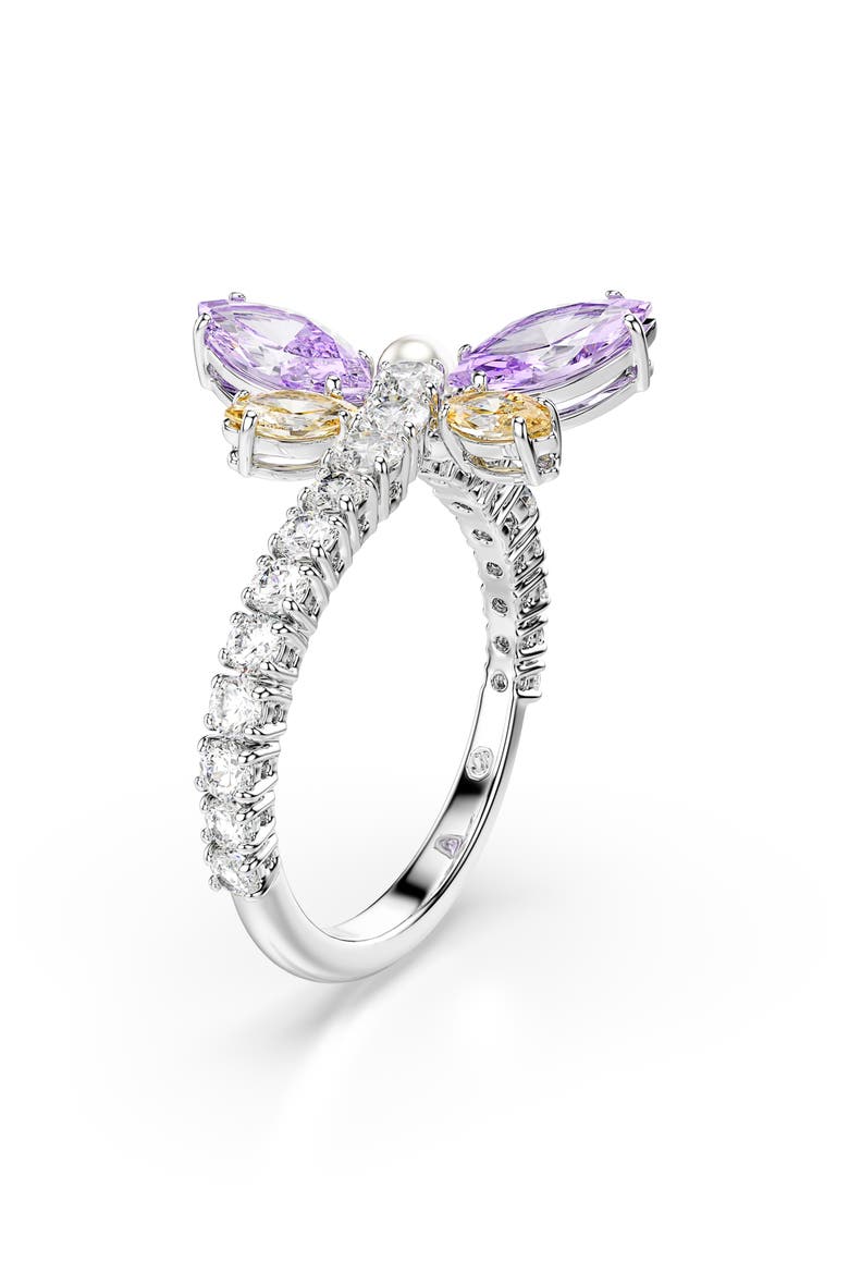 x Ariana Grande Multicolor Crystal Ring, Alternate, color, SILVER/ MULTI