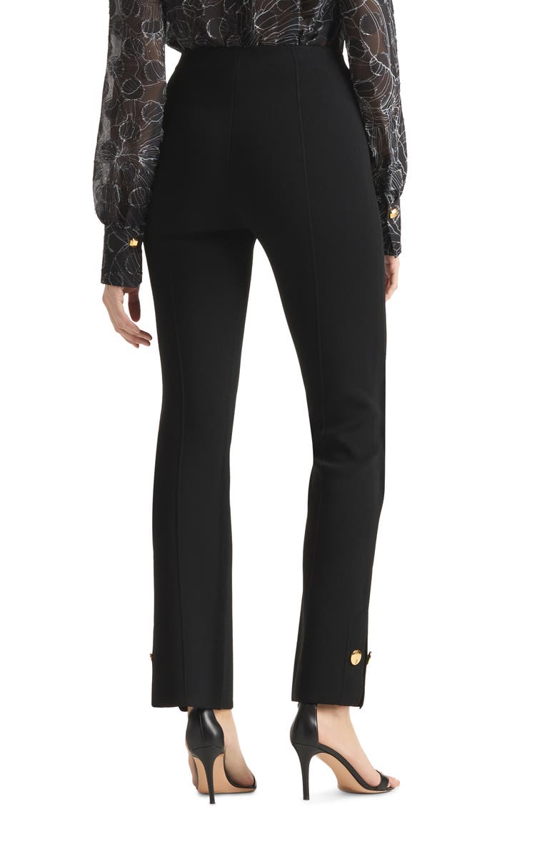 St. John Collection Side Slit Half Milano Knit Pants, Alternate, color,