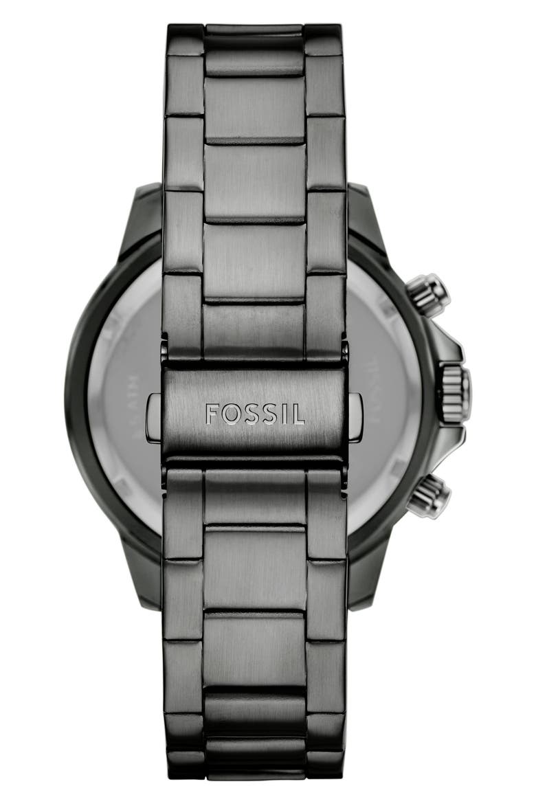 Bannon Multifunction Bracelet Watch, 45mm, Alternate, color, SMOKE