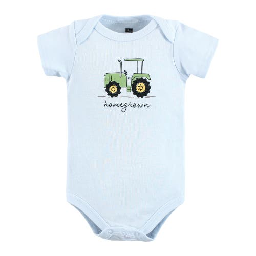 Hudson Baby Soft Cotton Bodysuit Triple Pack In Red