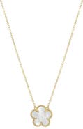 The Lovery Fine Jewelry Mother of Pearl Single Spring Flower Necklace