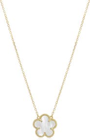 The Lovery Fine Jewelry Mother of Pearl Single Spring Flower Necklace