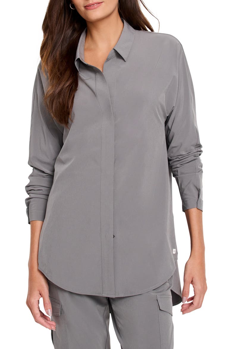 Tech Stretch Top, Main, color, DARK OLIVE