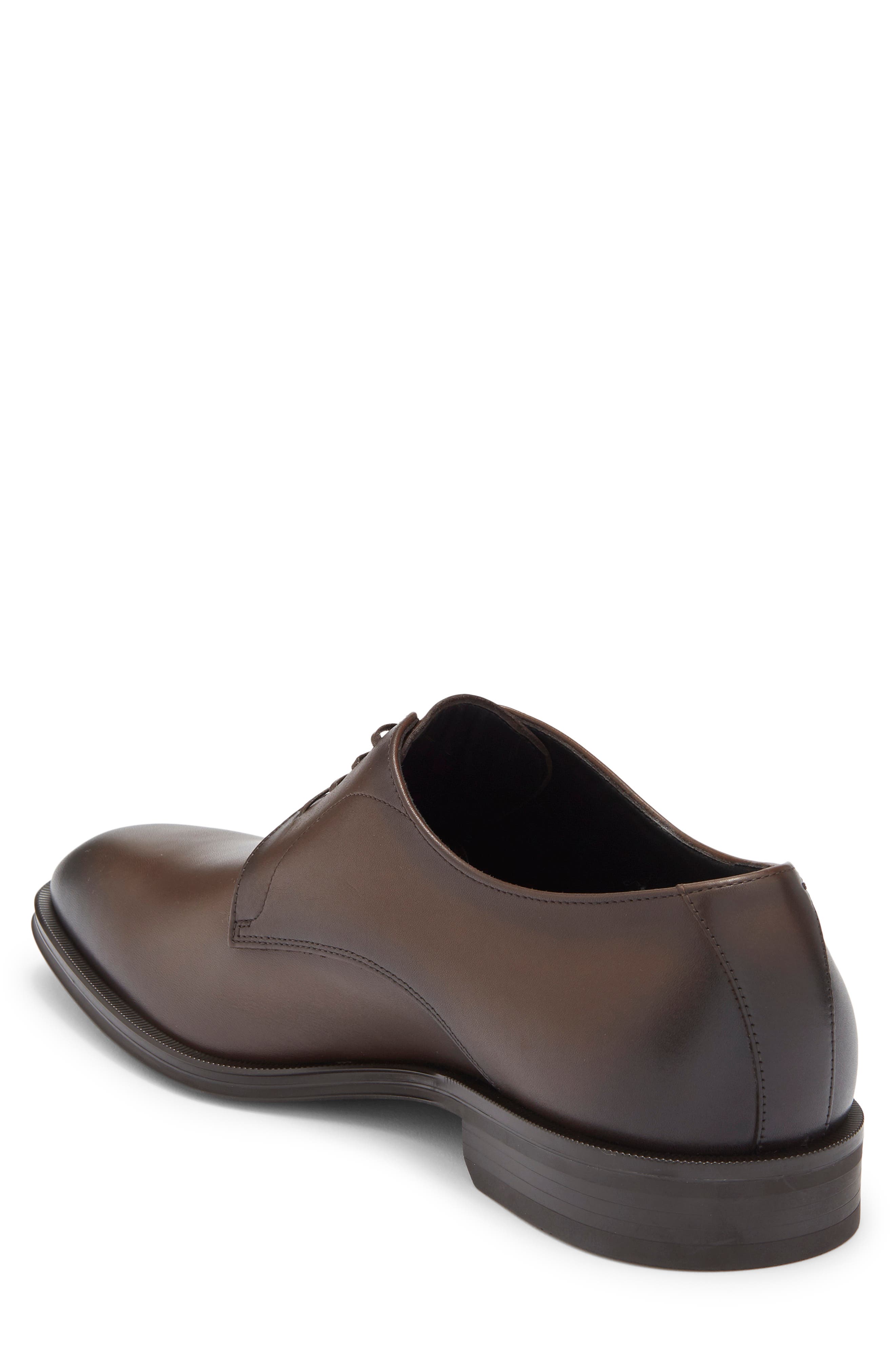 Derreck Plain Toe Derby, Alternate, color, DARK BROWN