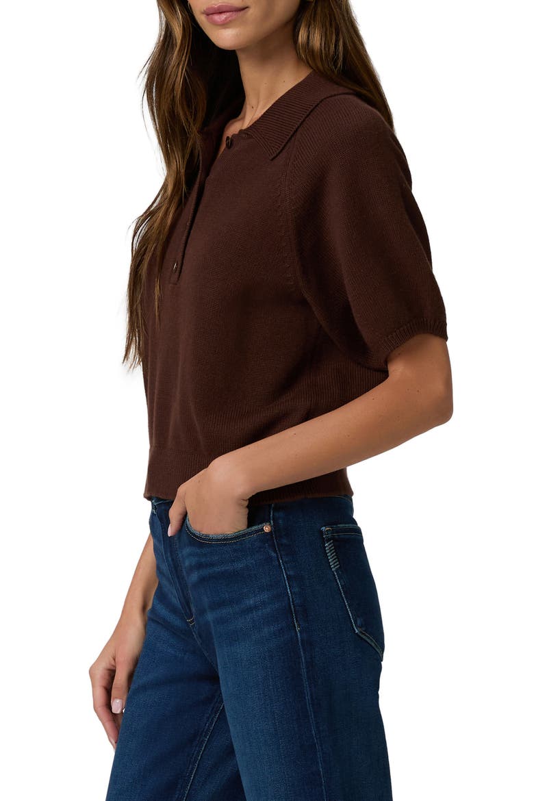 Birch Puff Sleeve Cotton Blend Sweater, Alternate, color, TAMARIND