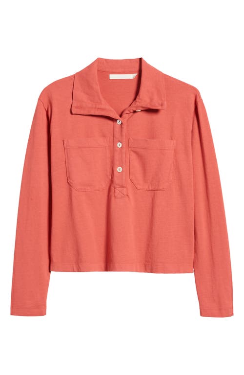 Wyeth Penelope Button-up Top In Cayenne
