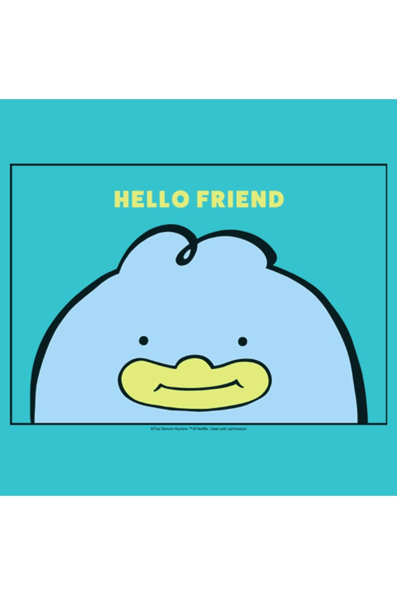 Girls' Hello Friend Duck T-Shirt, Alternate, color, Tahiti Blue