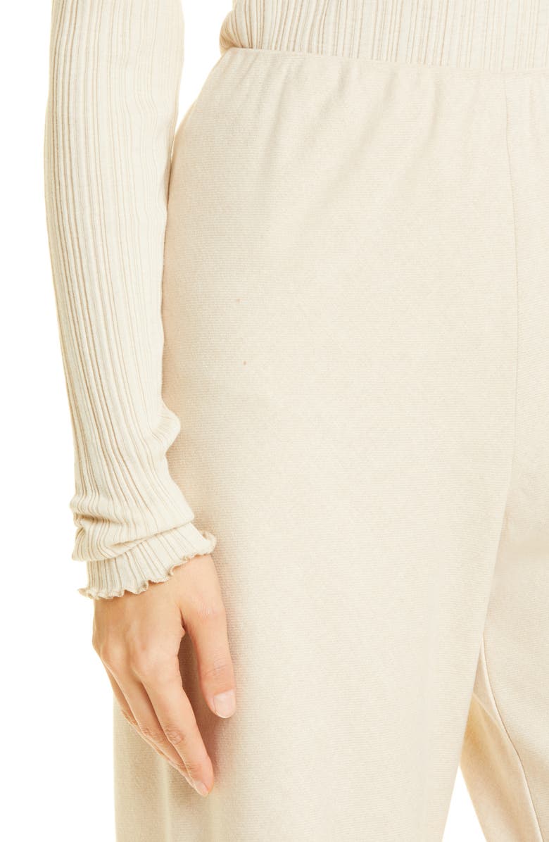 Vince Flannel Pull-On Pants, Alternate, color, Light Oat