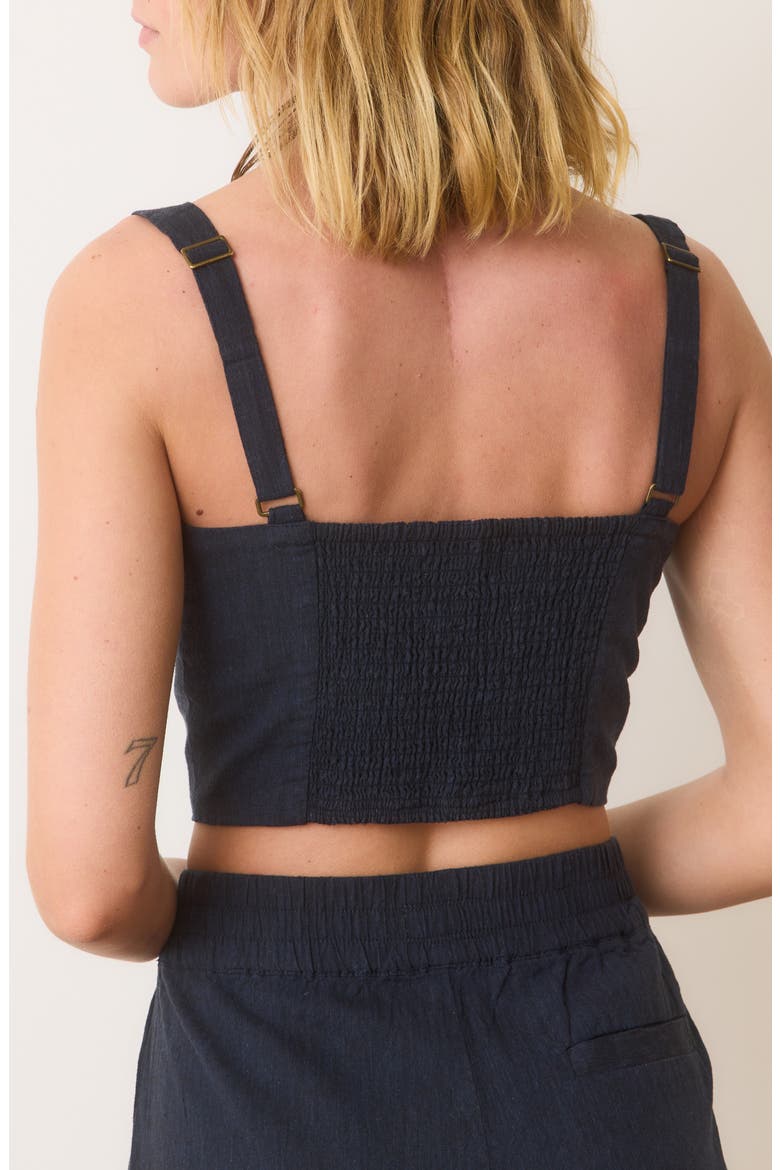 Zoe Crop Hemp Blend Camisole, Alternate, color, INDIA INK