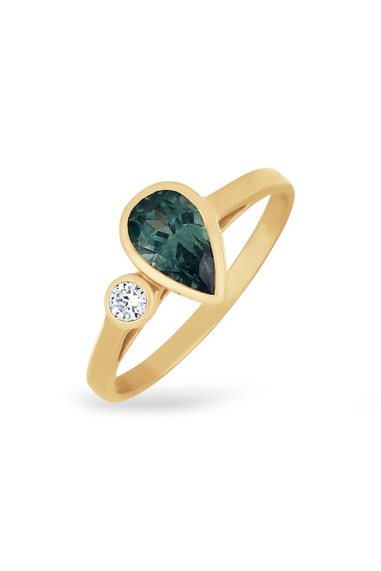 18k Gold El Mar Sapphire Trend Ring, Main, color, 18KY