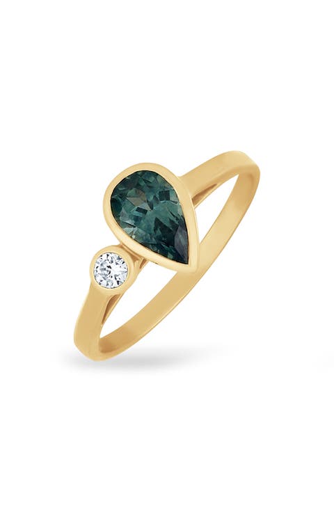 18k Gold El Mar Sapphire Trend Ring