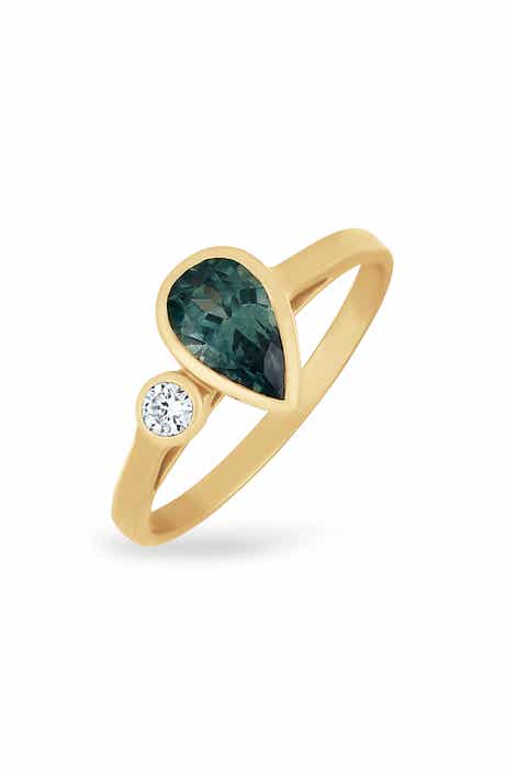 18k Gold El Mar Sapphire Trend Ring