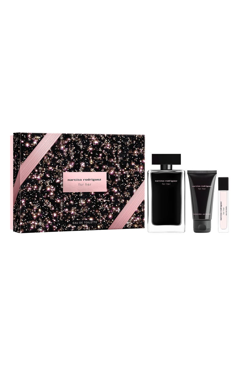 Narciso Rodriguez For Her Eau de Toilette Fragrance Set $168 Value, Main, color,