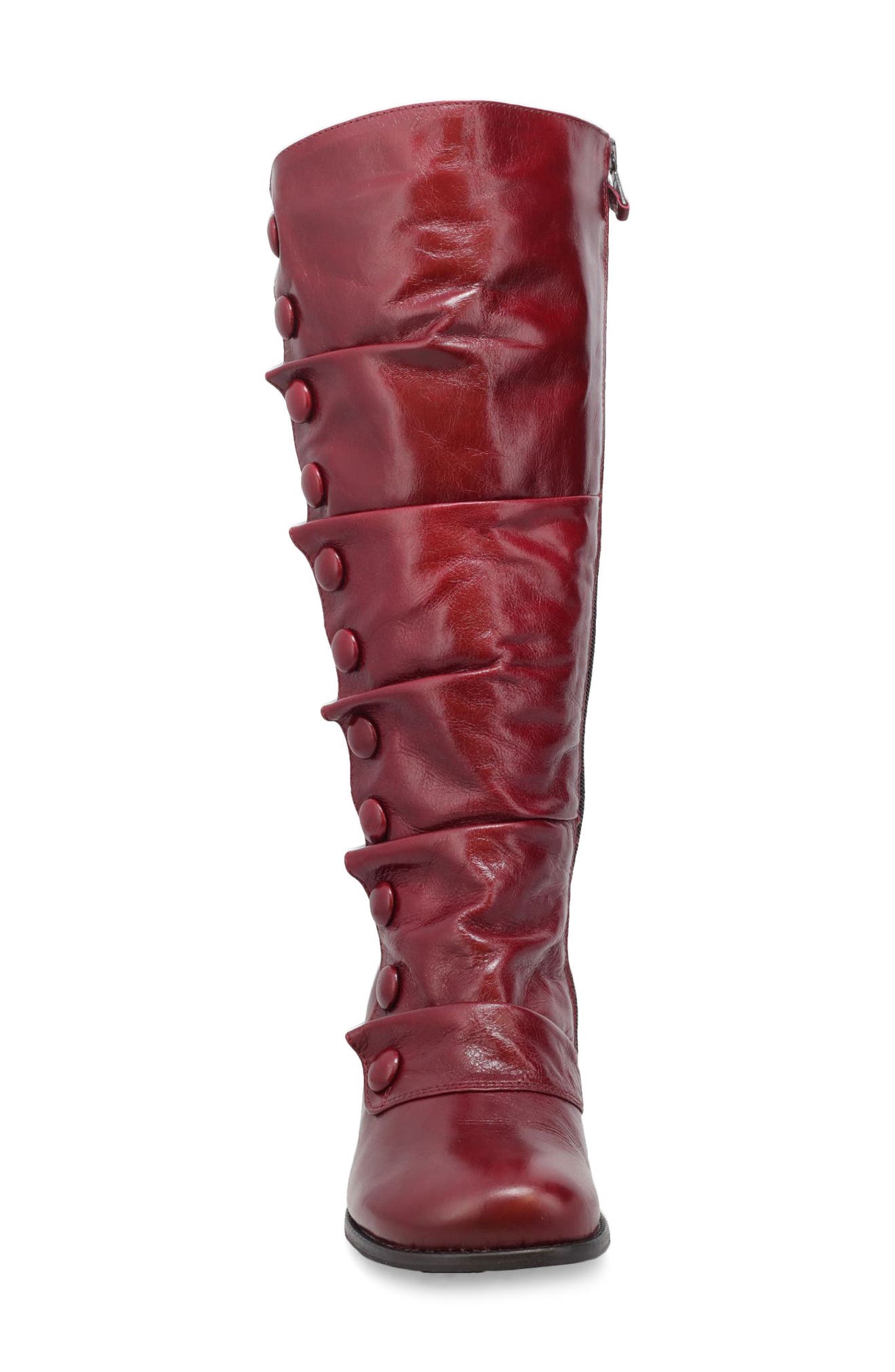 Bobbie Mid Calf Boot, Alternate, color, RUBY