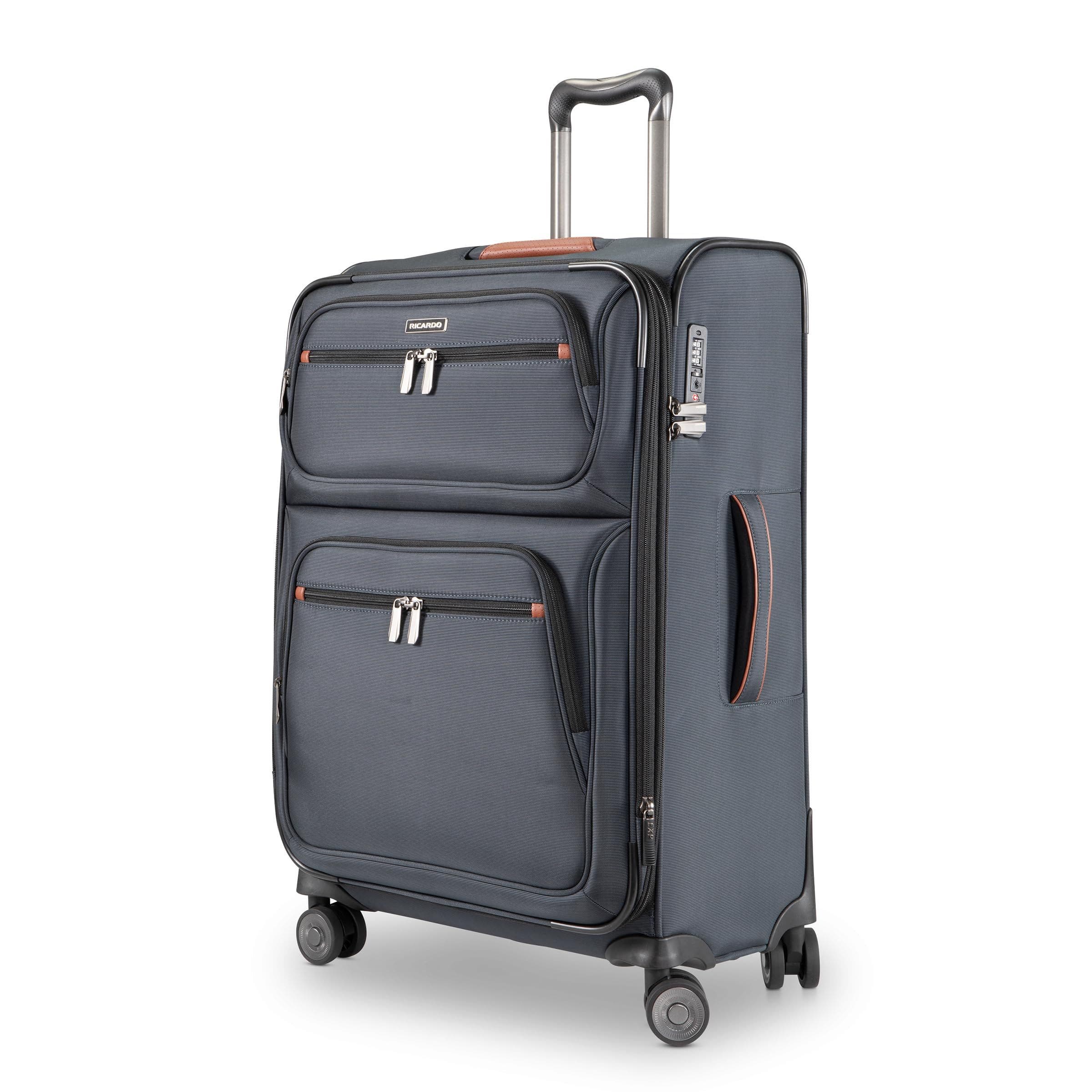 Ricardo Beverly Hills Montecito 3.0 Softside Expandable Suitcase, 25" Checked, Main, color, Graphite
