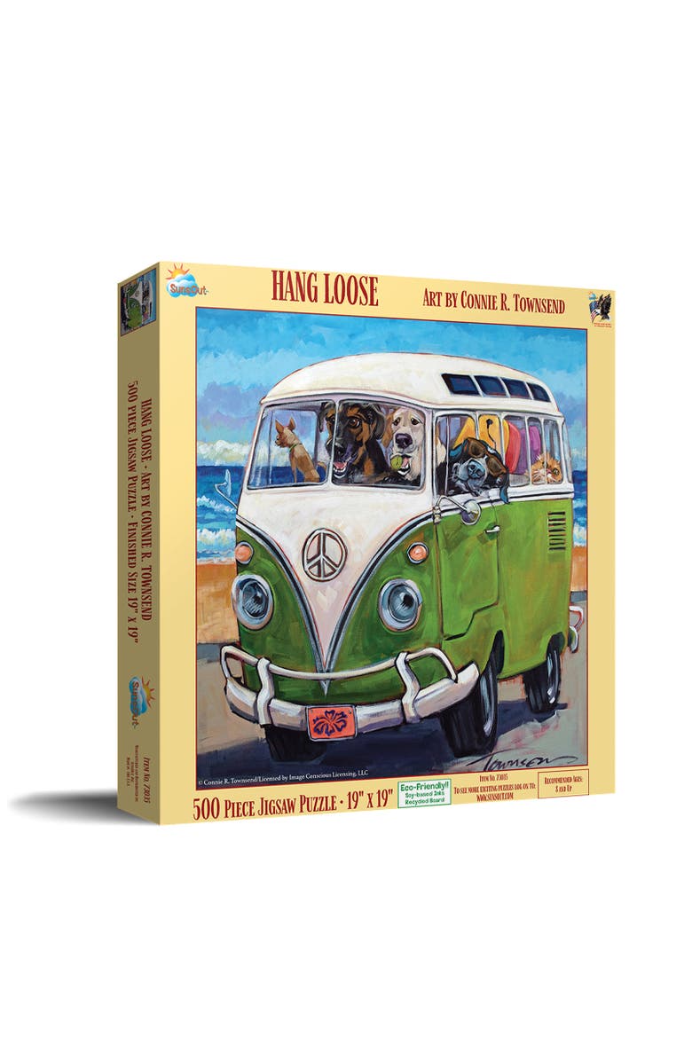 Sunsout Hang Loose 500 piece Jigsaw Puzzle for Adults, Main, color, Multicolor