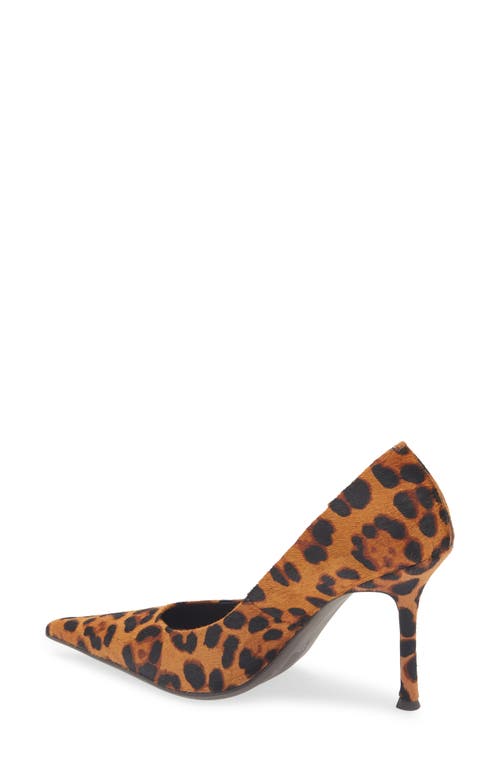 Jeffrey Campbell Risktake Genuine Calf Hair Pointed Toe Pump In Multi